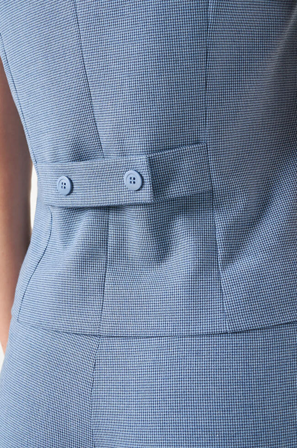 1818 Жилет женский (дымчато-голубой)