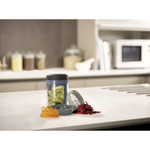 Терка спиралайзер с тремя лезвиями и контейнером для хранения spiro, синяя