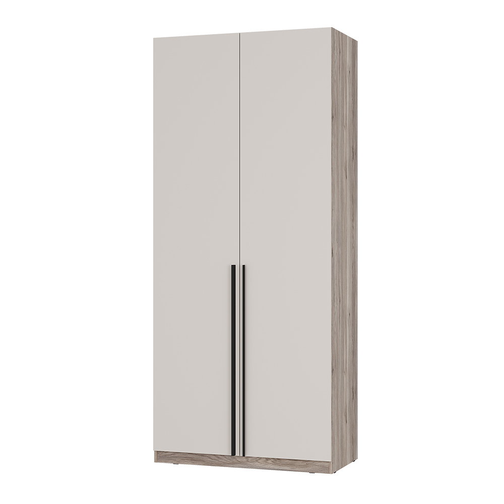 Шкаф 2х ств. ШК-03 МС Урбан дуб смоки/кашемир