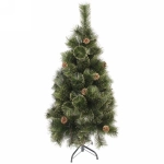 Ёлка «Зимушка» 120 см, леска, шишки, золотое напыление (110 веток) (SZ802GA-120)