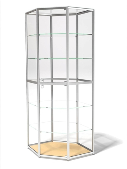 Витрина демонстрационная без фриза угловая ВДА-03/12уа