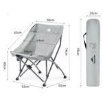 Кресло Naturehike Moon Chair CNK23JU0001 складное серый,6976023929786
