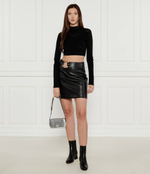 Кожаная сумка через плечо CAMERA CASE Pinko - серебряный(102810 A1VG)