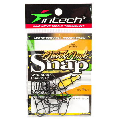 Застежка Intech Quick lock Snap Matt Black (10 шт/уп)