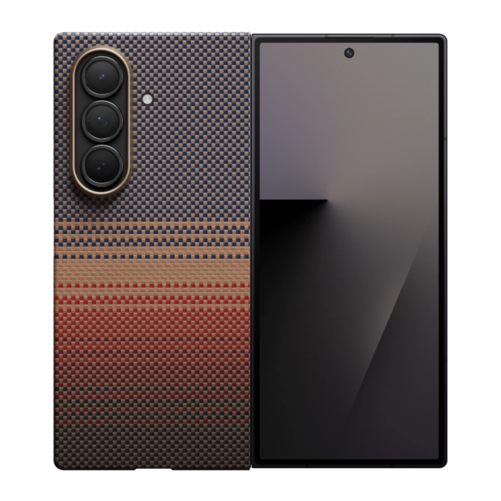 Арамидный чехол MagSafe PITAKA Sunset · Moonrise Edge Case для Samsung Galaxy Z Fold7 Ультратонкий текстурированный чехол из арамидного волокна