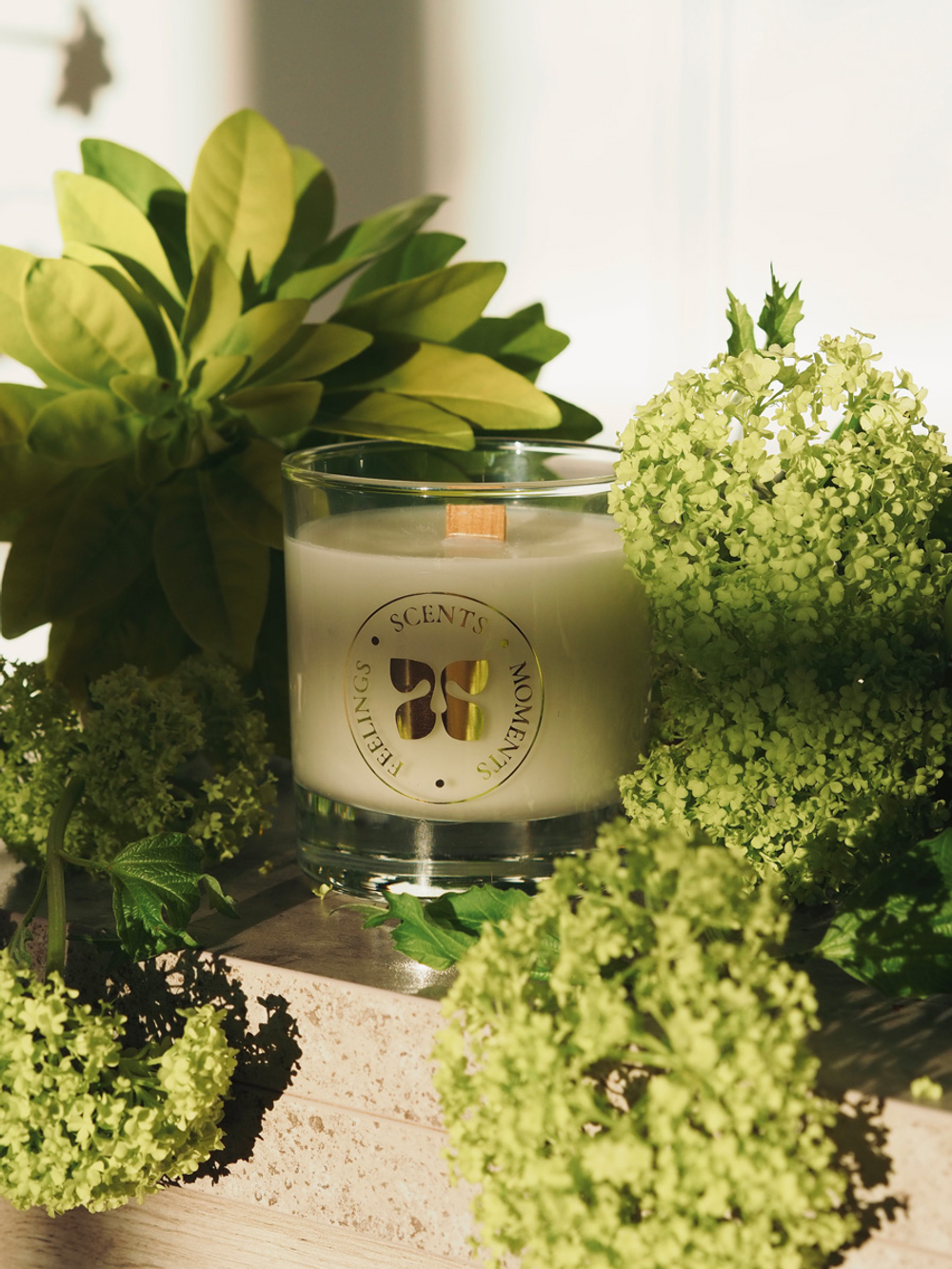 Свеча в стеклянном стакане 320 мл, «Лемонграссовый туман»