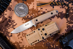 Нож Kizlyar Supreme STURM AUS-10Co (Cryo) SW G10-DH PS (StoneWash,G10 Desert Handle, Polyamide Sheath)