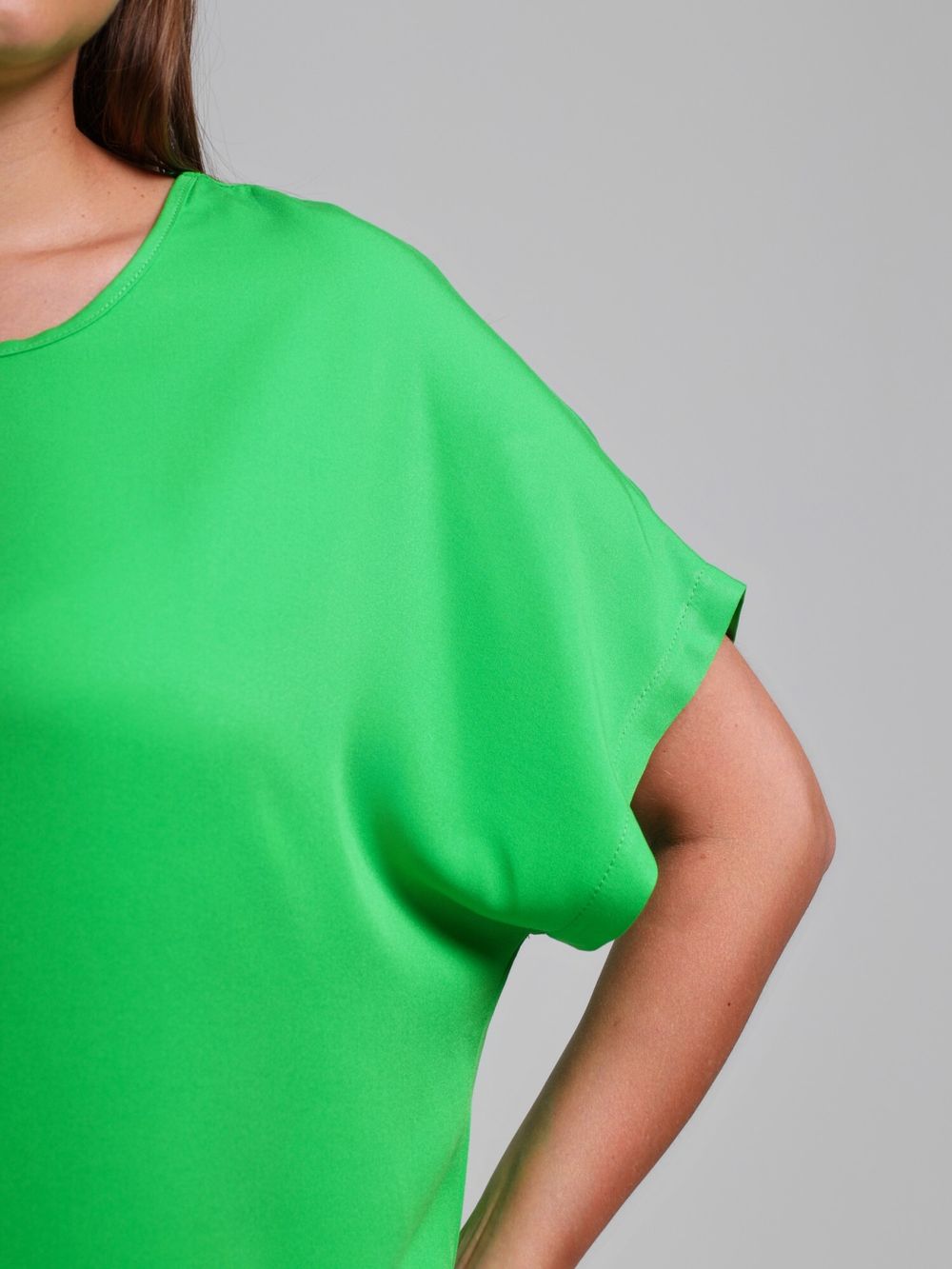 Блузка Летний драйв-4 Виотекс ЯРКО-ЗЕЛЁНЫЙ