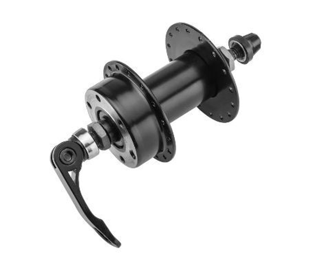 Втулка передняя ANTENG 406QR 32H 3/8", эксцент., алюм. чёрн., арт. 130253