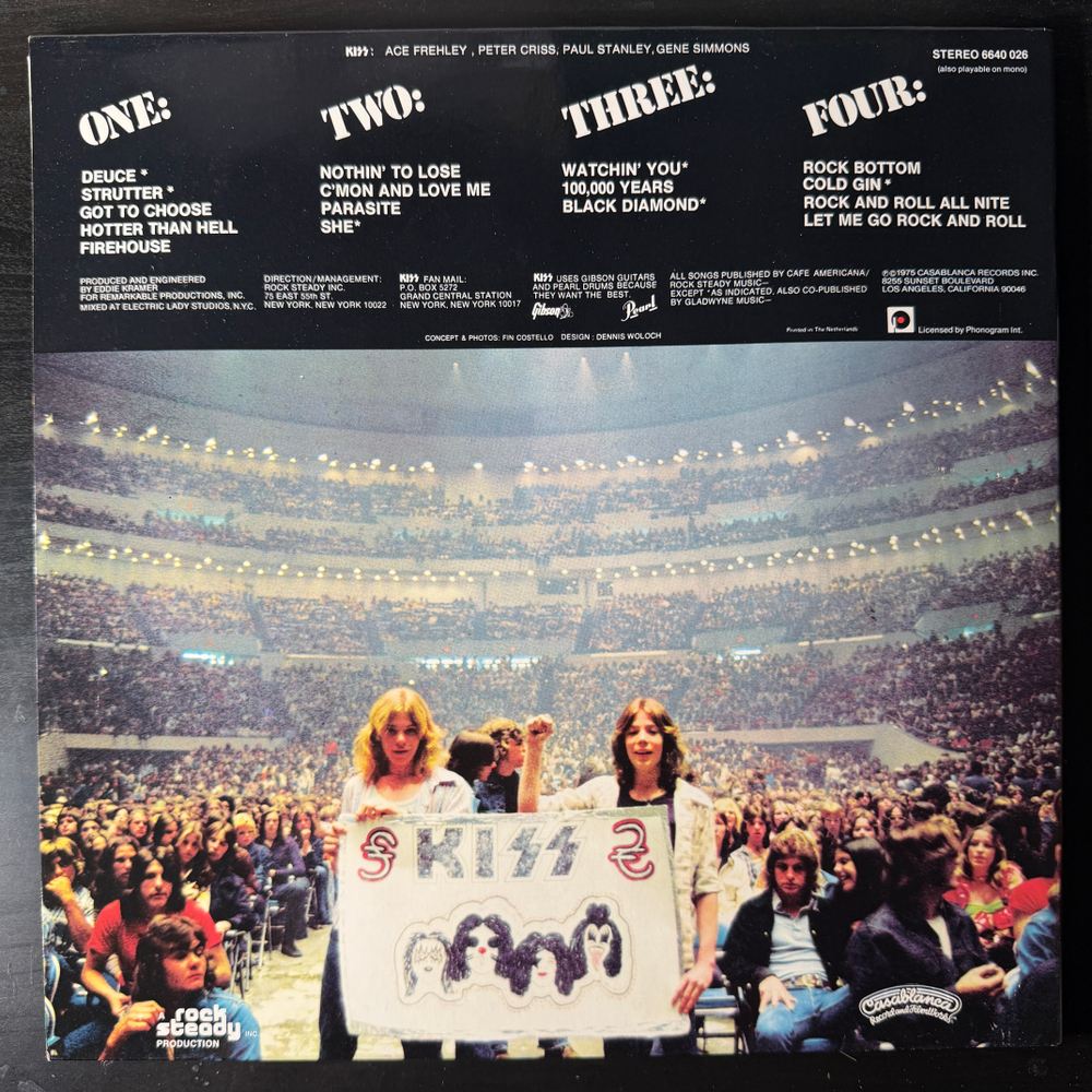 Kiss ‎– Alive! 2LP (Голландия 1980г.) Т