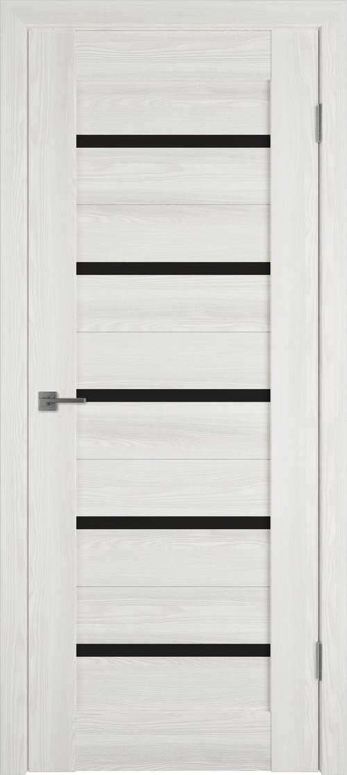 Дверь Line 1 / Bianco P / Black Gloss / Владимирские двери