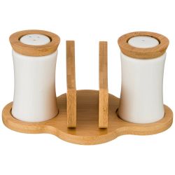 НАБОР ДЛЯ СПЕЦИЙ LEFARD "NATIVE" 2 ПР. НА ПОДСТАВКЕ С САЛФЕТНИЦЕЙ 18*11,5*9,5 СМ (КОР=24НАБ.)