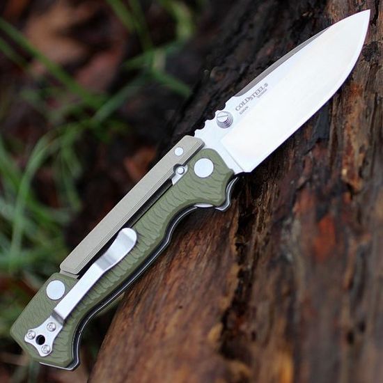 Складной нож Cold Steel 58SQ AD-15 c клинком из стали CPM-S35VN, рукоять алюминий / G10