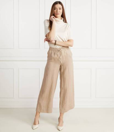 Льняное штаны Marella SPORT - бежевый(13131084)