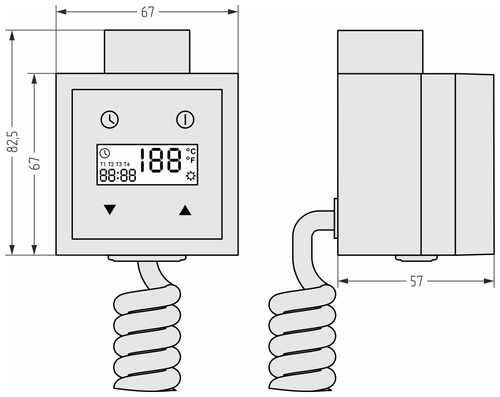 Блок управления Сунержа с кабелем KTX-3 300W