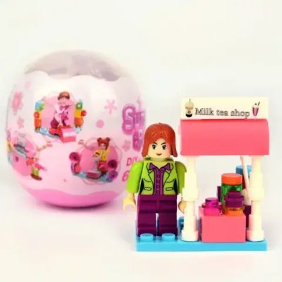 Игрушки в капсуле 75 мм Конструкторы «Пляжная вечеринка» 12 шт