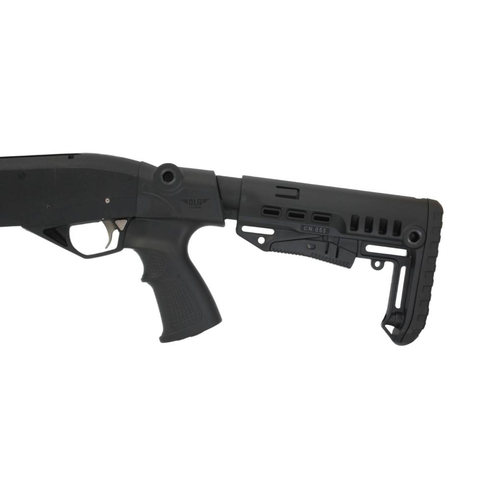 Телескопический приклад на МР-155, DLG Tactical. Черный