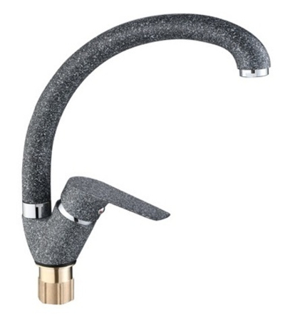 063521-HC Смеситель од. для кухни выс. (черно серый точ.) ViEiR (10/1шт)