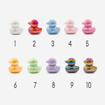 Подвеска "Перламутровая уточка", 22мм, акрил, продольное отверстие