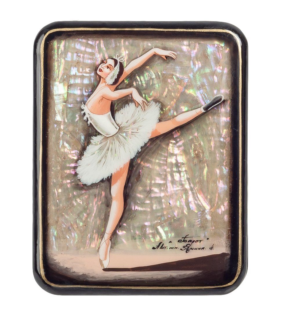 Народные промыслы ШК-55/ 20-B Шкатулка «Балет» исп.Земина