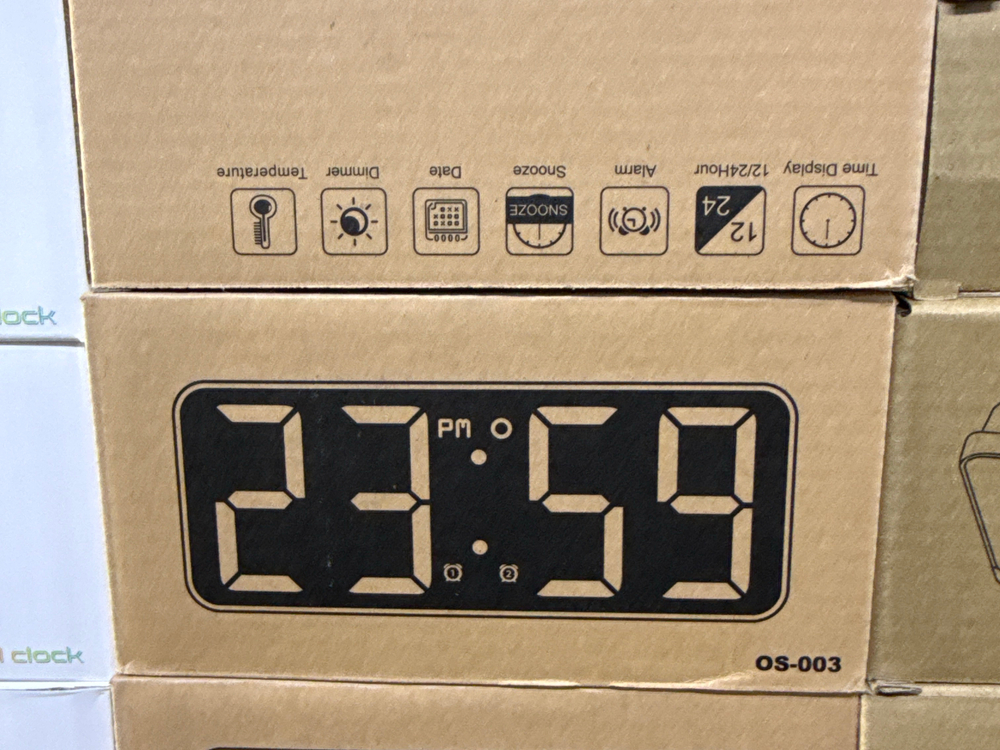 Электронные настольные часы OS-003