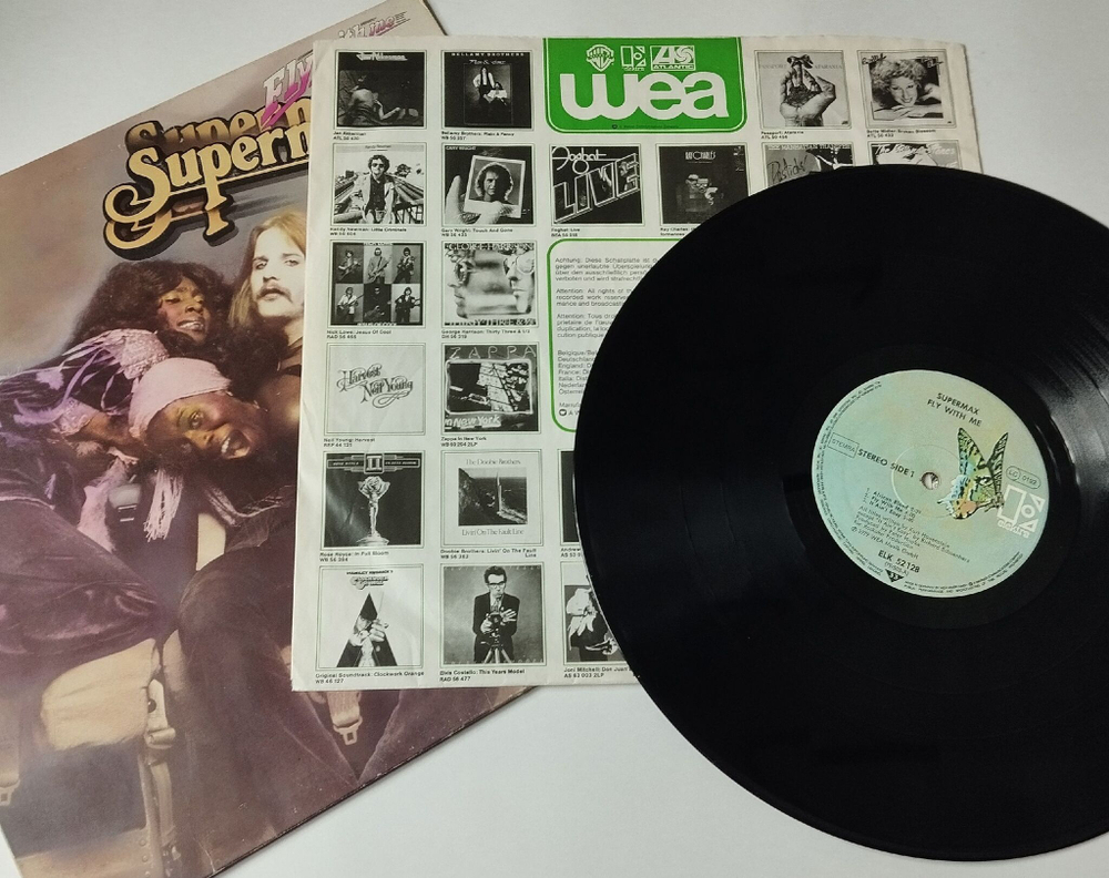 Винтажная виниловая пластинка LP Supermax Fly With Me (Germany 1979) African Blood