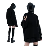 Свитер Heartz Blackout Heavyweight Cropped Knitted черный