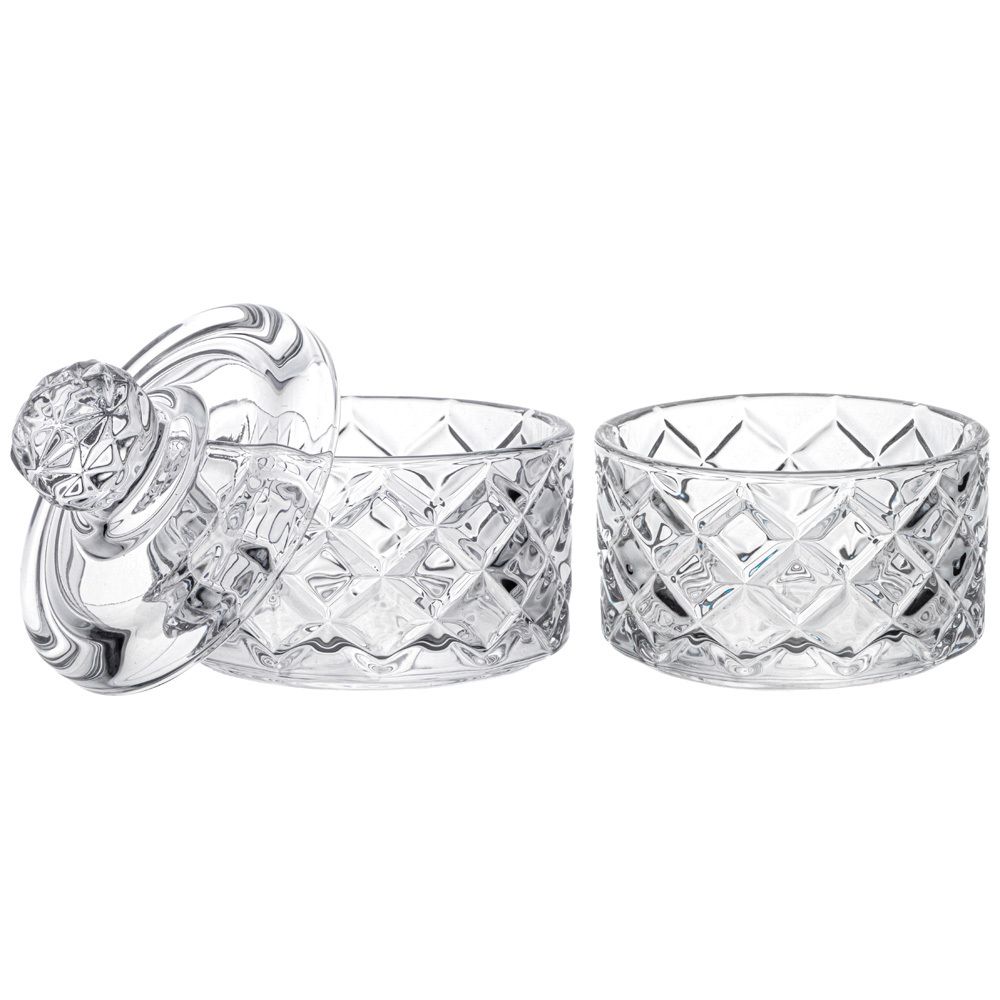 ЕМКОСТЬ ДЛЯ ХРАНЕНИЯ LEFARD С КРЫШКОЙ 2 ЯРУСА "DIAMANT" 8*14 СМ, 180 МЛ (КАЖДАЯ)