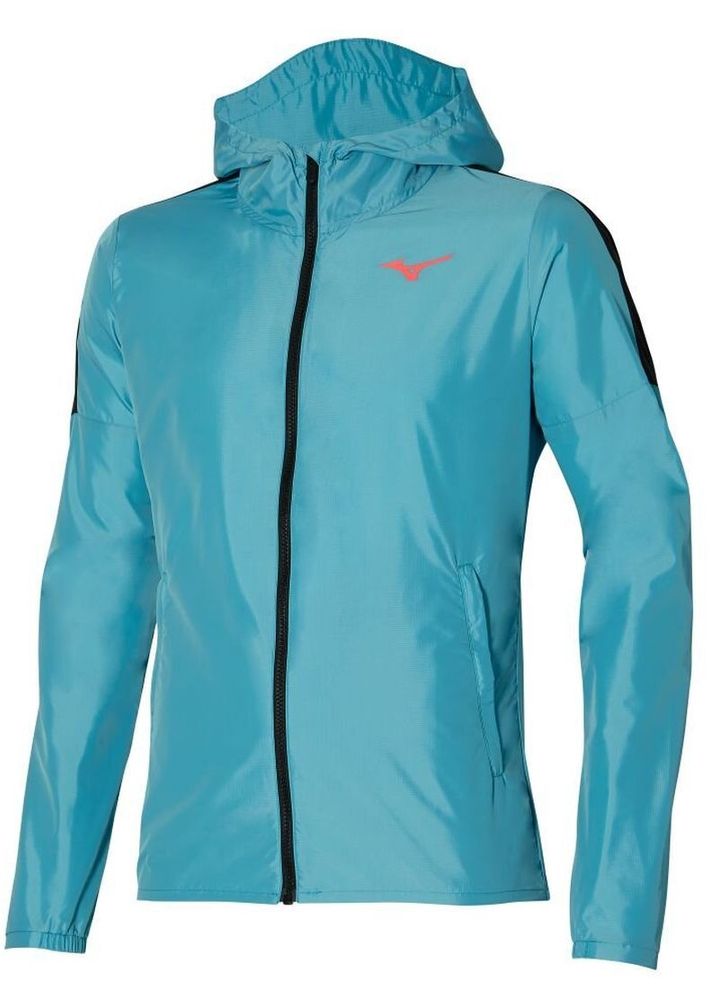 Мужская теннисная кофта Mizuno Hoody Jacket - Бирюзовый
