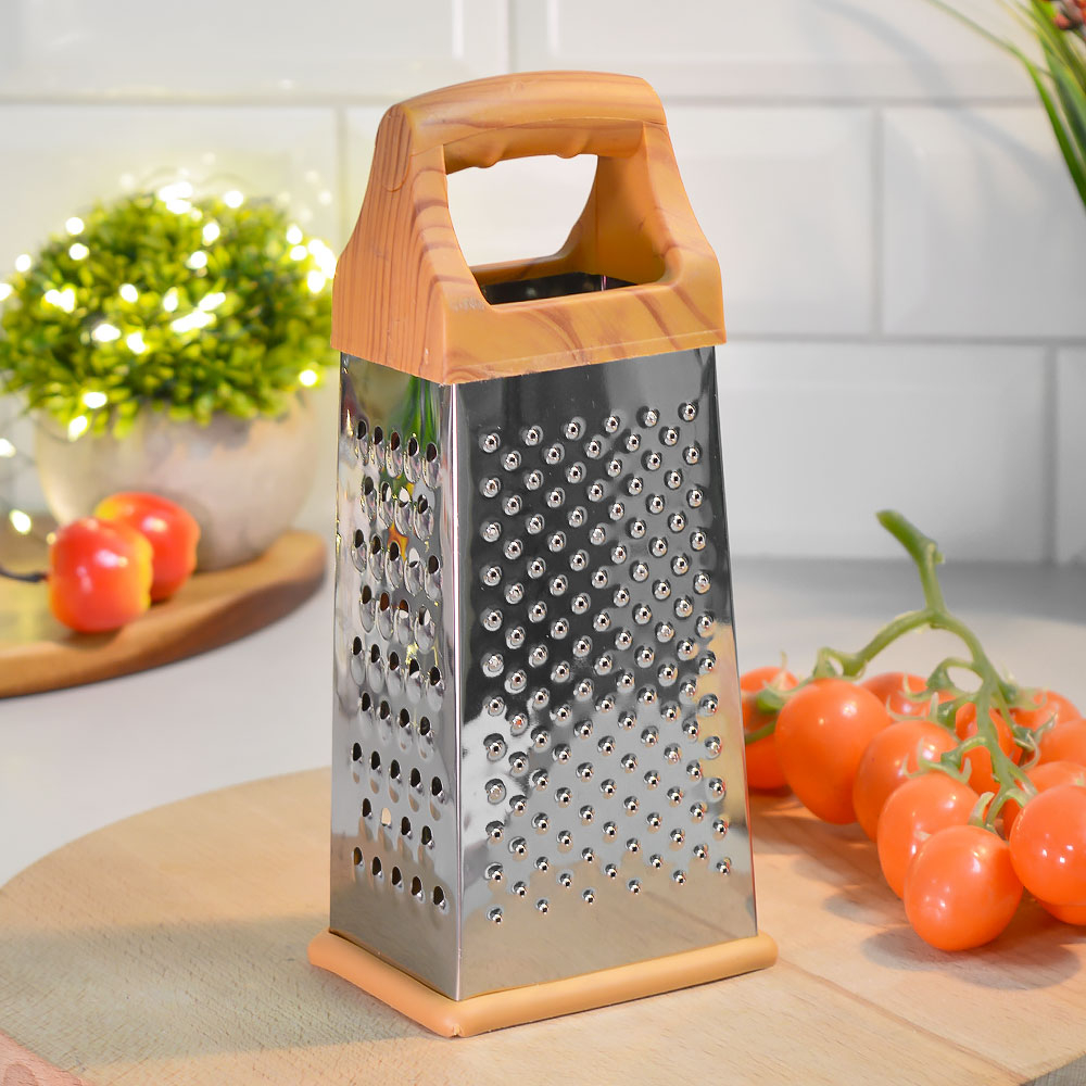 Терка 4-х гранная 20см, нерж