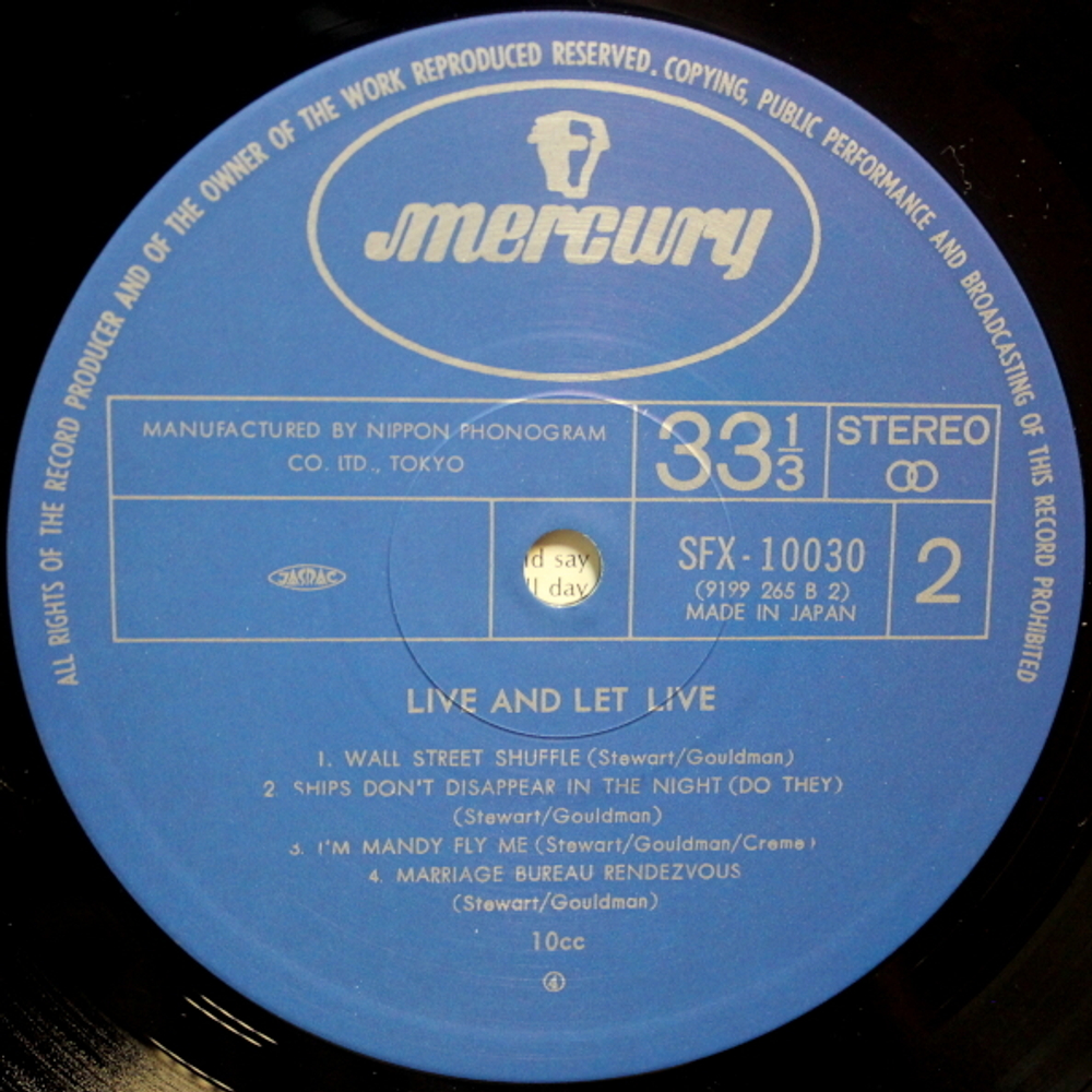 10cc / Live And Let Live (2LP)