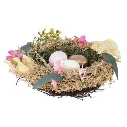 GAEM Изделие декоративное "Гнездо пасхальное", L16 W16 H5 см