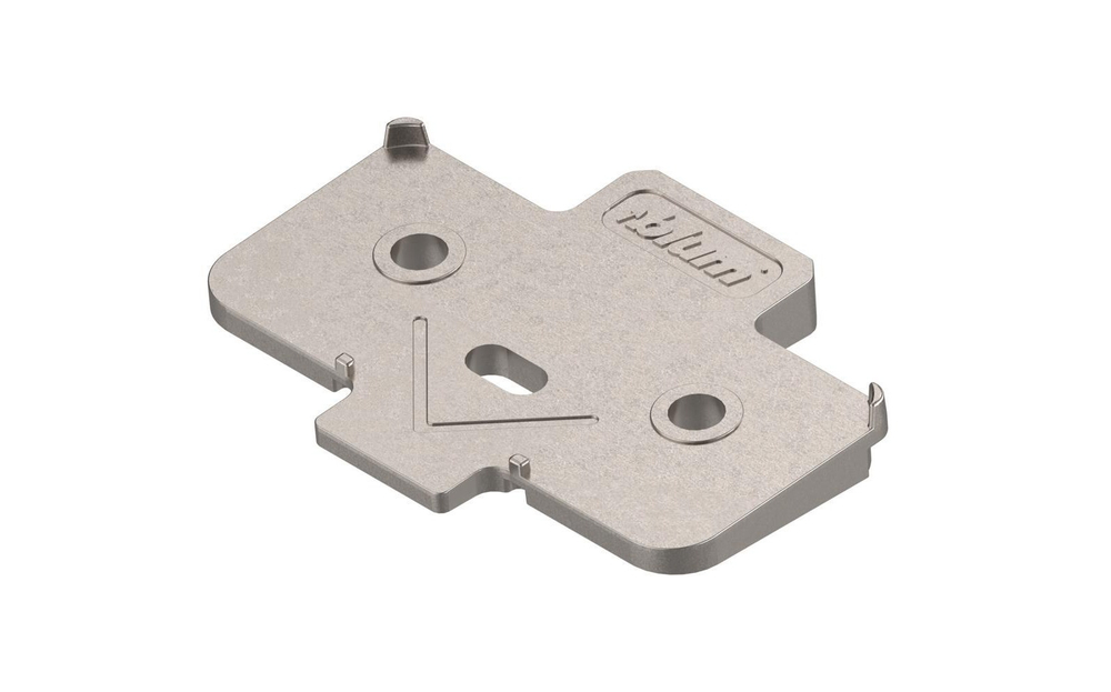 Клинобразная угловая подкладка, крестообразная, +5°, под саморезы, толщина подкладки: 0.8 мм