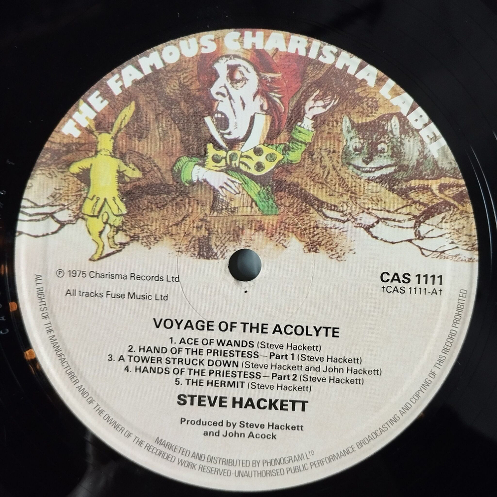 Винтажная виниловая пластинка LP Steve Hackett Voyage Of The Acolyte (UK 1975)