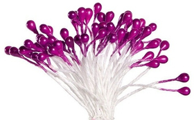 Тычинки двусторонние фуксия 50 шт.