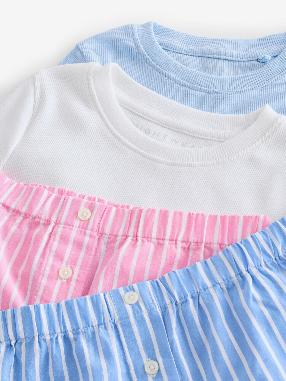 Пижама для девочки Next E31-744, 2 шт., Розовый, Голубой