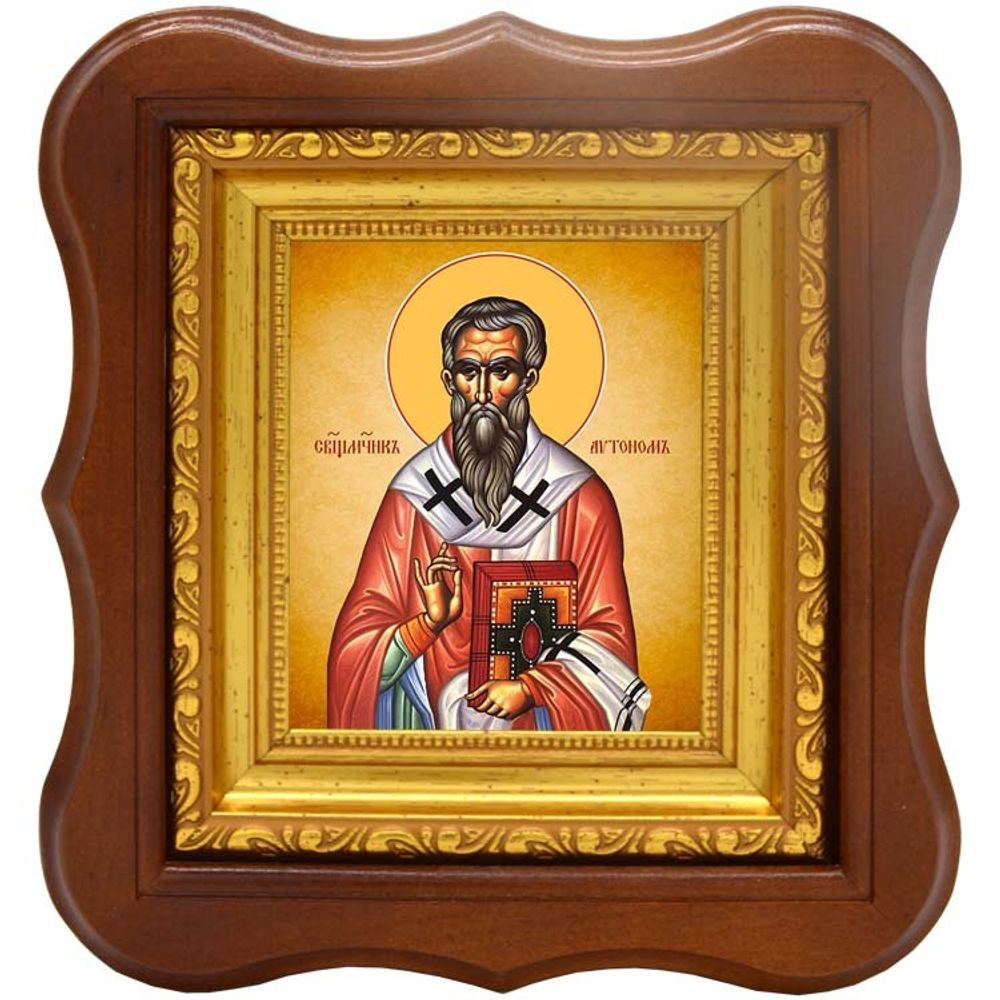 Автоном Италийский священномученик епископ. Икона на холсте.