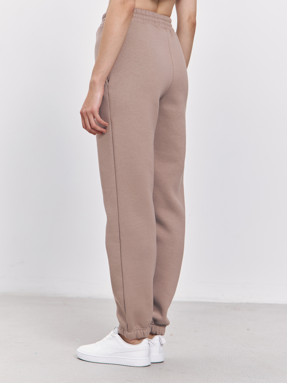 Брюки женские с начесом (кофейный)