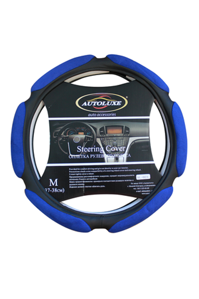 AL-021-черн. Оплетка д/руля  - sponge (черн.) L (кор.-25шт.)