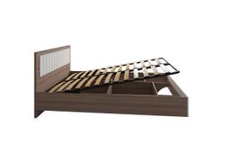 МС Роза Кровать 1400 Орех Франклин/Белый софт, ДСВ Мебель