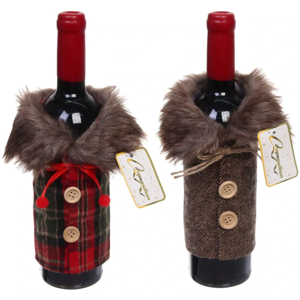 Украшение на бутылку «Теплый наряд» 12*24 см