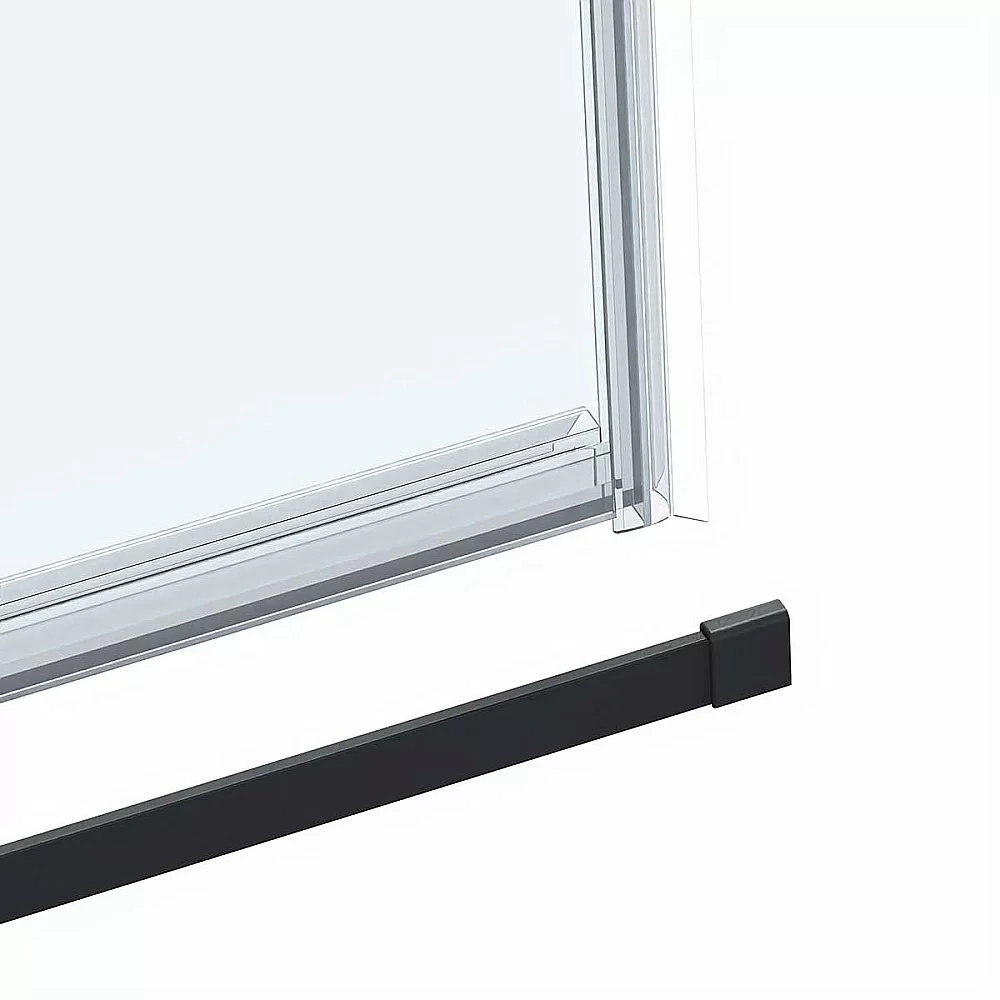 Душевой уголок Vincea Como Soft VSR-1CS9014CLB 140x90 стекло прозрачное/профиль черный