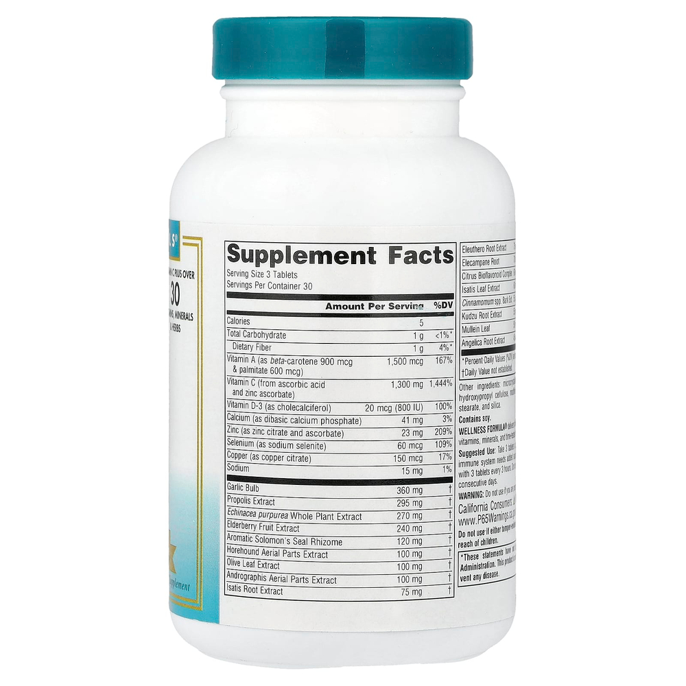 Source Naturals, Wellness Formula, улучшенная поддержка иммунитета, 90 таблеток