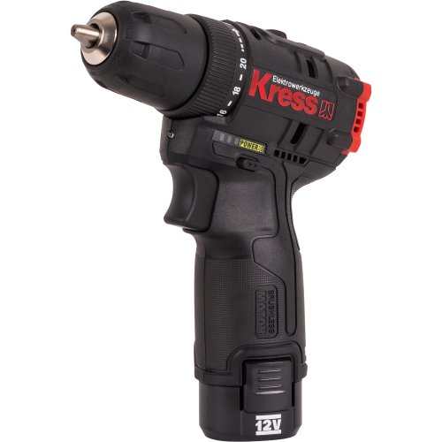 Дрель аккумуляторная KRESS KUA24 12V 2.0Ачх2, ЗУ 1,5А кейс