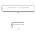 Полка Fixsen Hotel нержавеющая сталь, черный (FX-31003G)