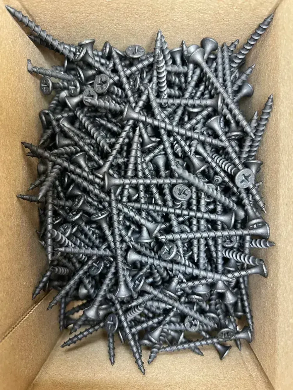 Саморезы по дереву 3.5х45 мм, черные фосфатированные, 1кг