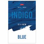 Блокнот А5 (134х205 мм), 48 л., скоба, обложка картон, клетка, HATBER, "Индиго", 48Б5В3_22464