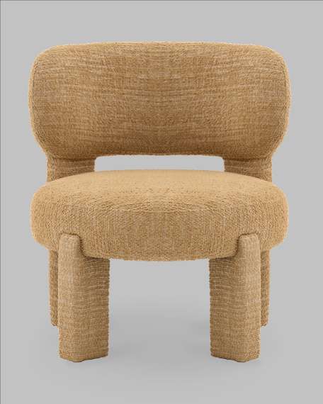 Лаунж-кресло 1683, горчичное