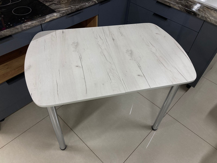 Стол ЛДСП 1100*700 нераздвижной (подстолье прямое нераздвижное дуб крафт белый)