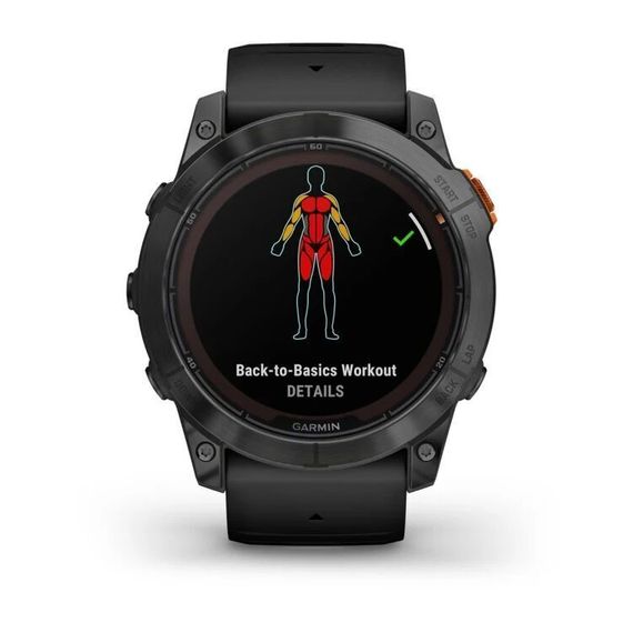 Умные часы Garmin Fenix 7X Pro Solar Edition Титановый угольно-серый корпус с DLC-покрытием и черным ремешком